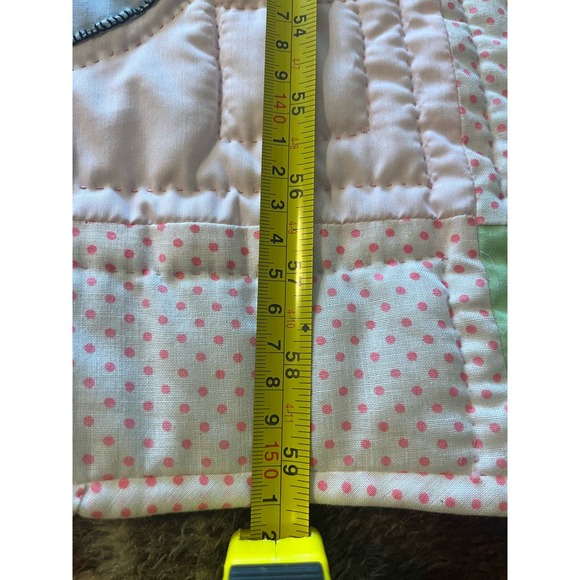 Handmade Vintage adorable Ladybug patchwork Quilt - Picture 15 of 15